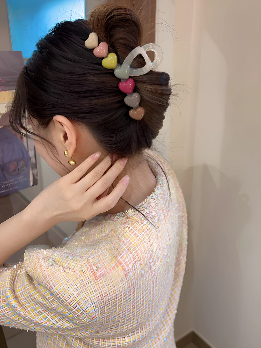 Heart rainbow 7 pcs - 13 cm