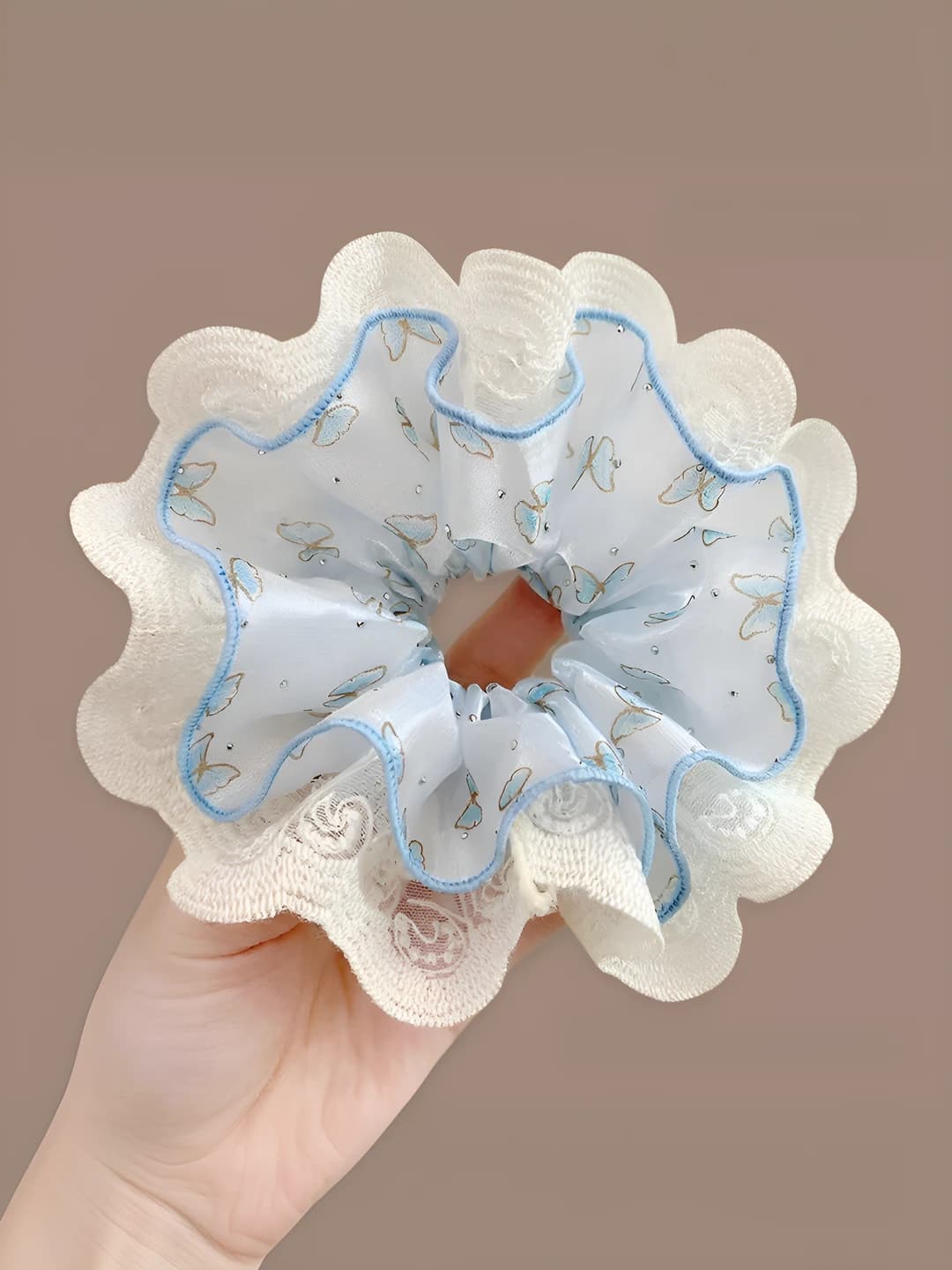 1# Blue butterfly rhinestone 18 cm