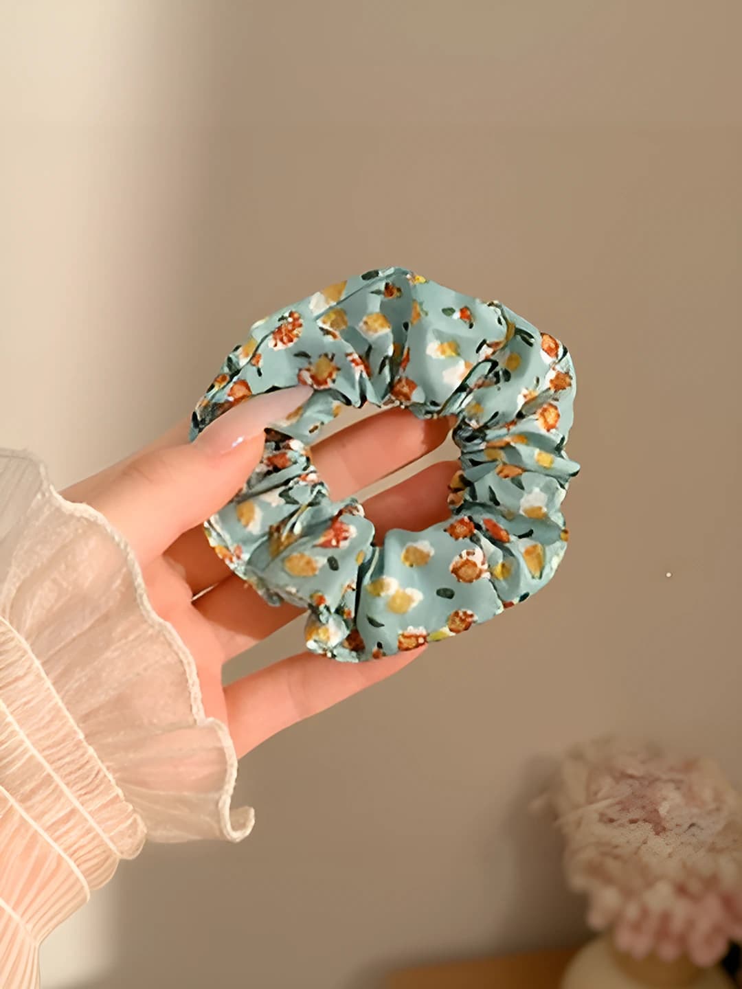 5# Floral - apple green@9cm