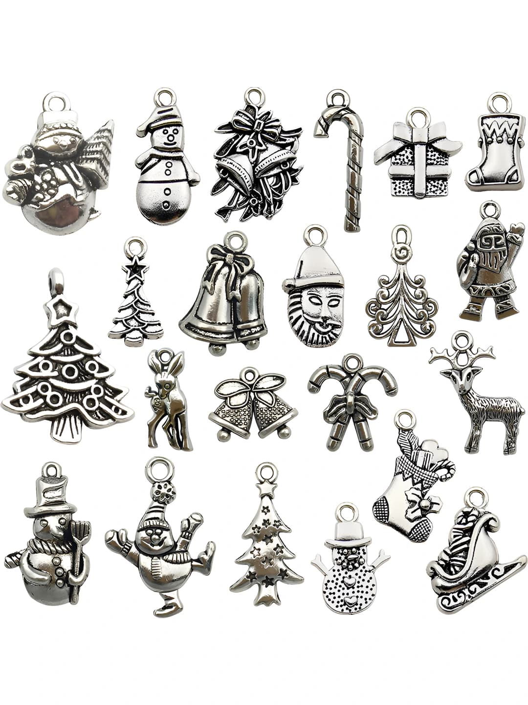 Mixed 22 variants, antique silver, 32.6g
