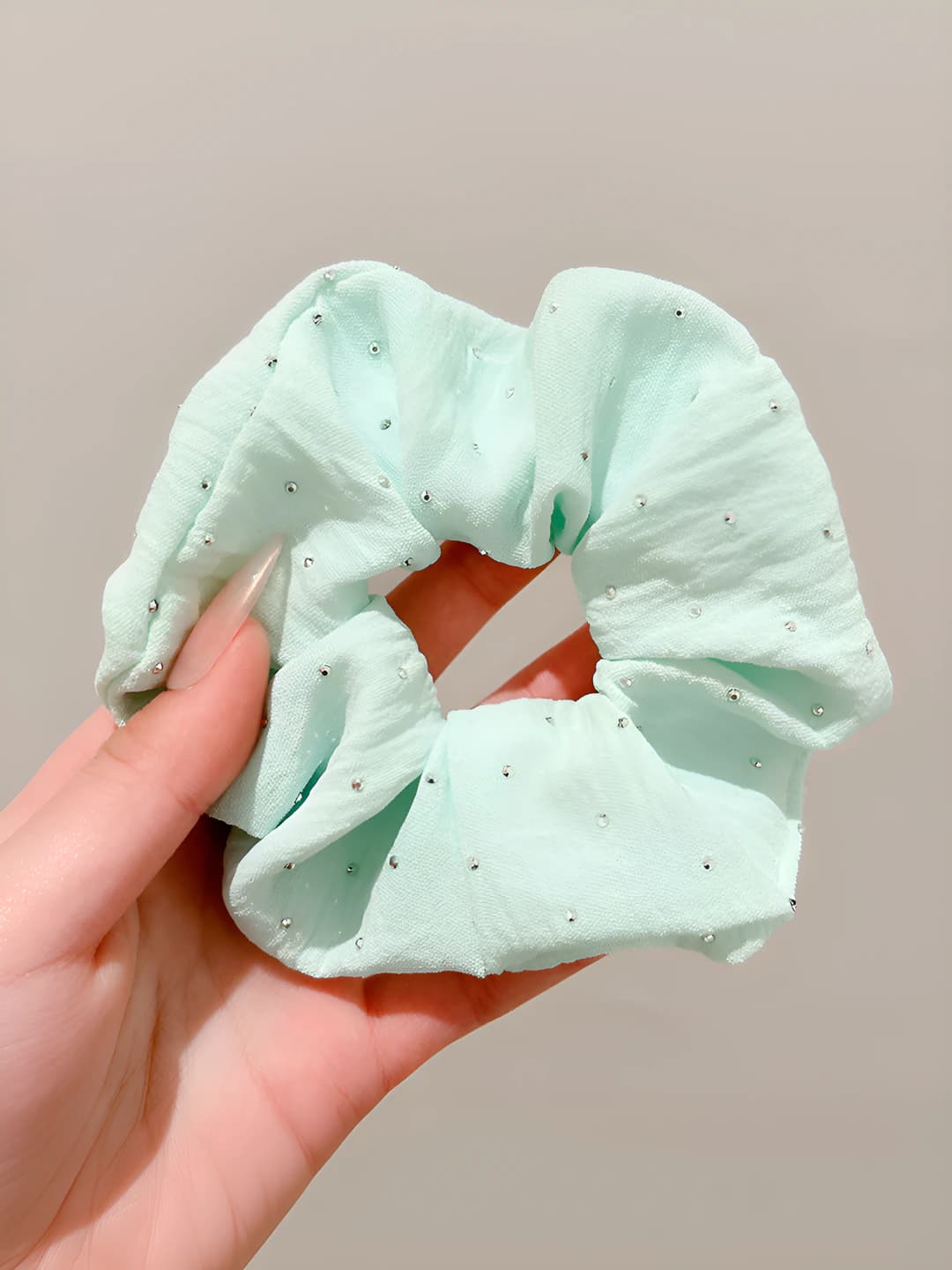 Голубой, стразы, 10 см
