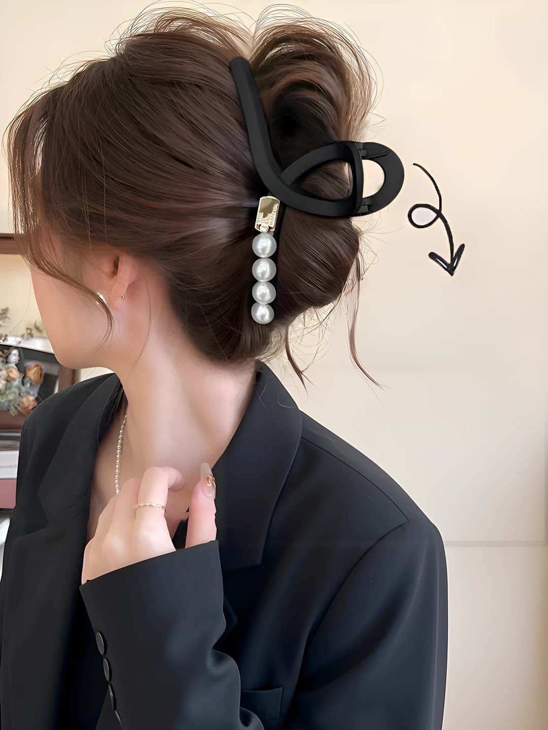 6# Matte small pearl 15 cm