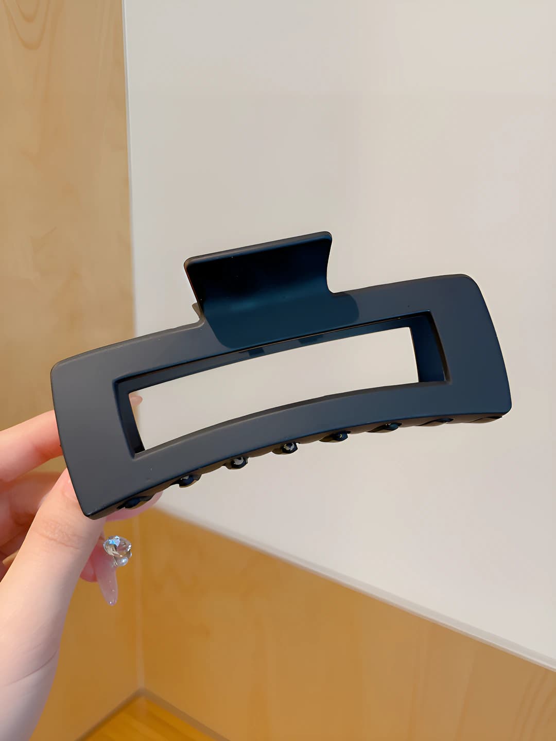 11# Matte black square clip 12.5 cm