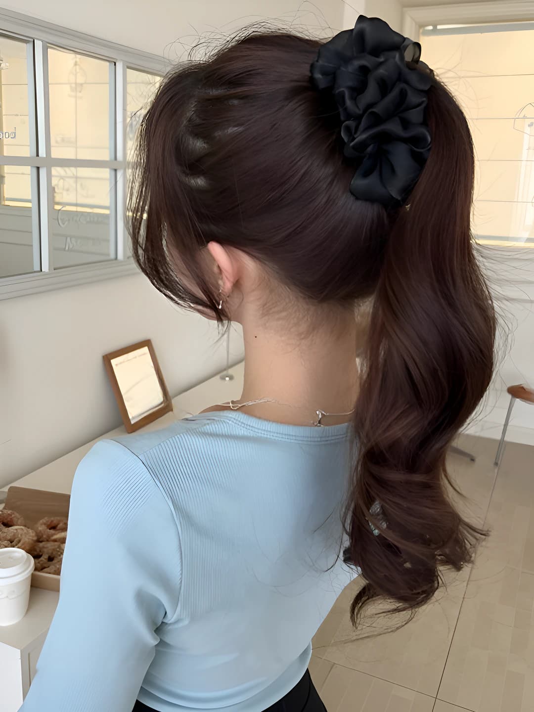 1# Black, 10 cm, flower 13 cm