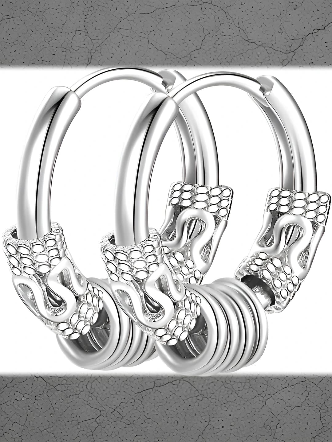 14MM, узор дракона, кольцо, стальной, 1 шт