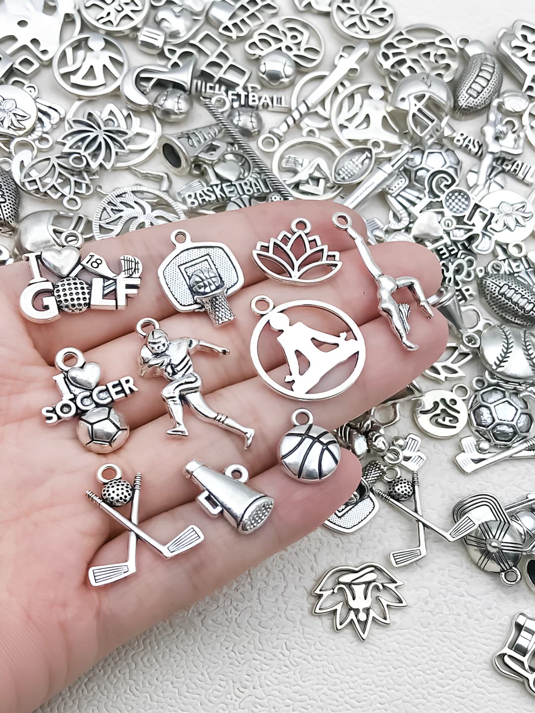 Random 20 pc antique silver sports series-23.2g