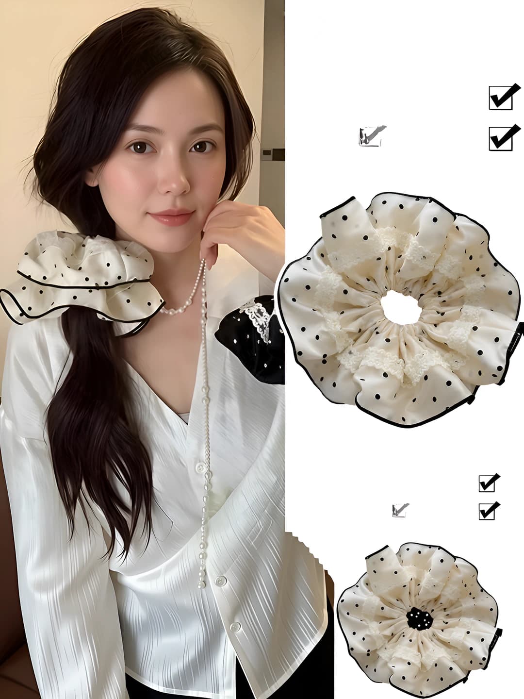 1# White-lace 21 cm 18 cm