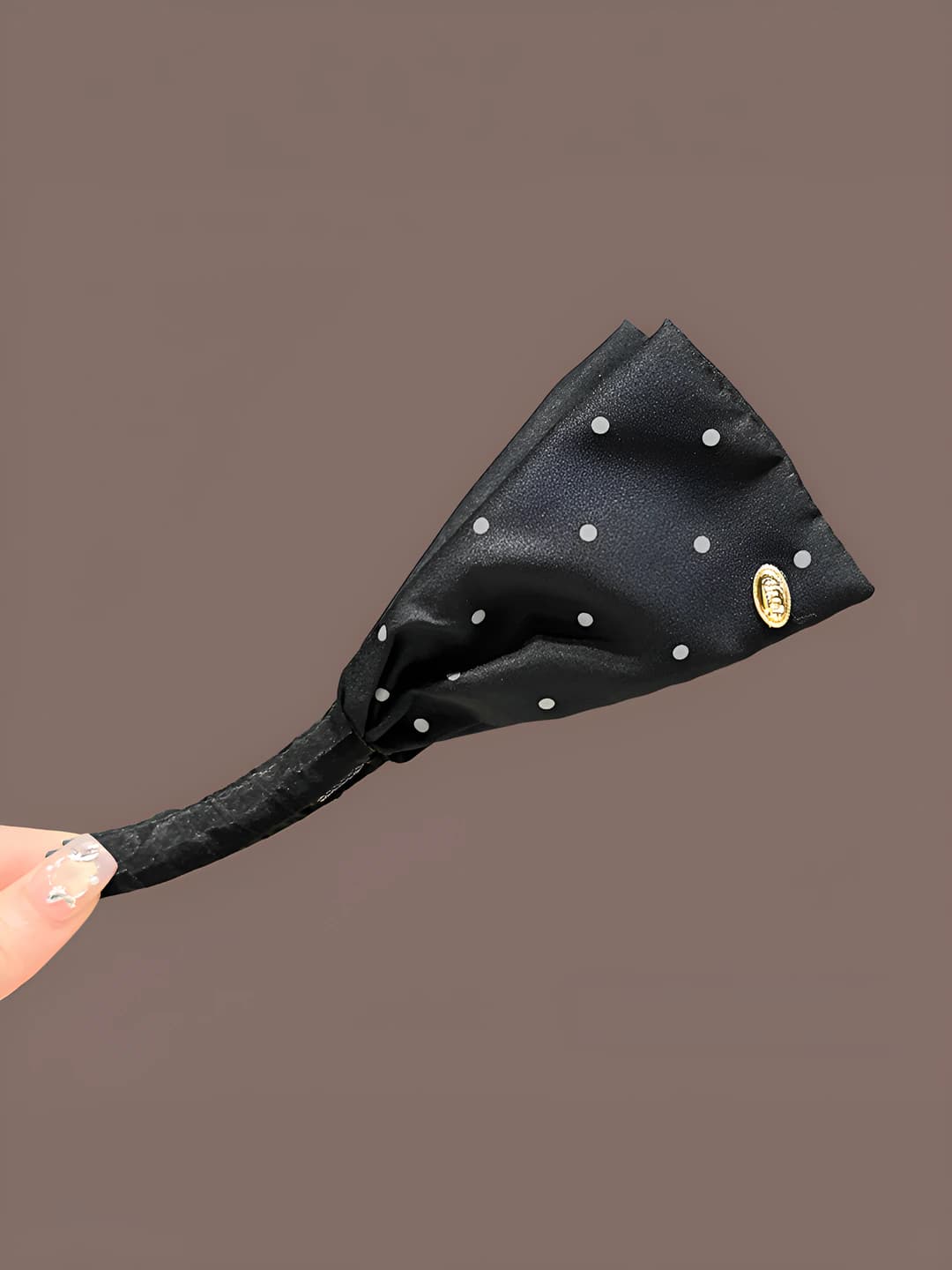 Black polka dots