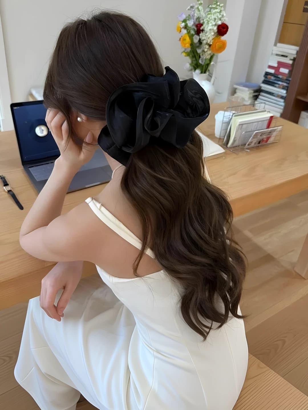 Qora soch qisqich, asos ~13.5 sm