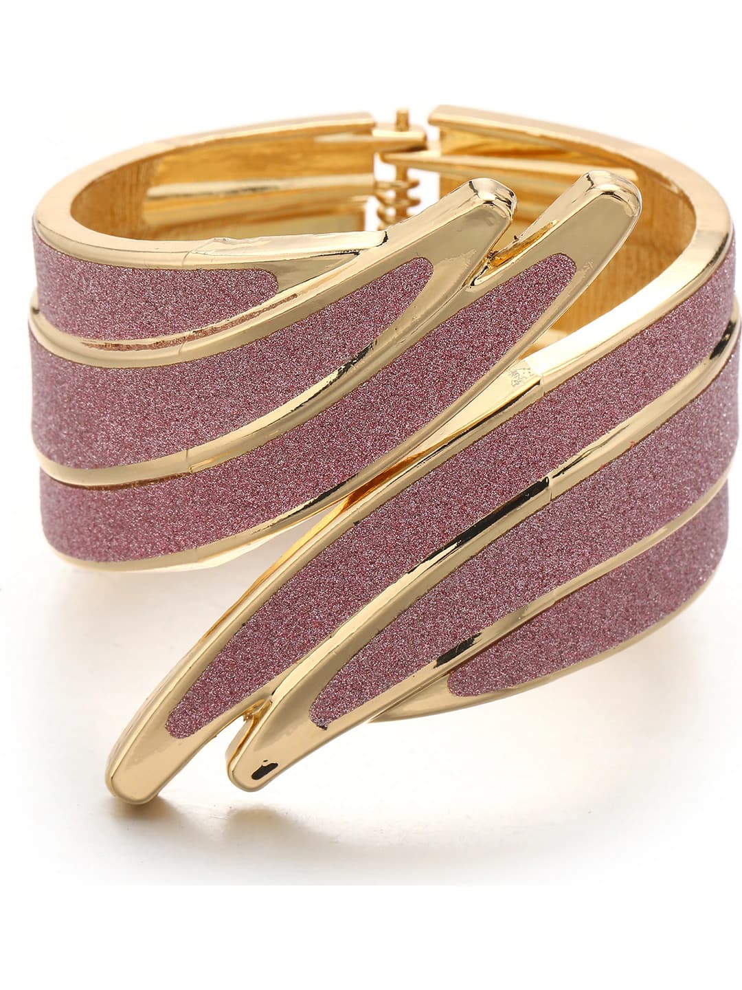 Gold base, rose red