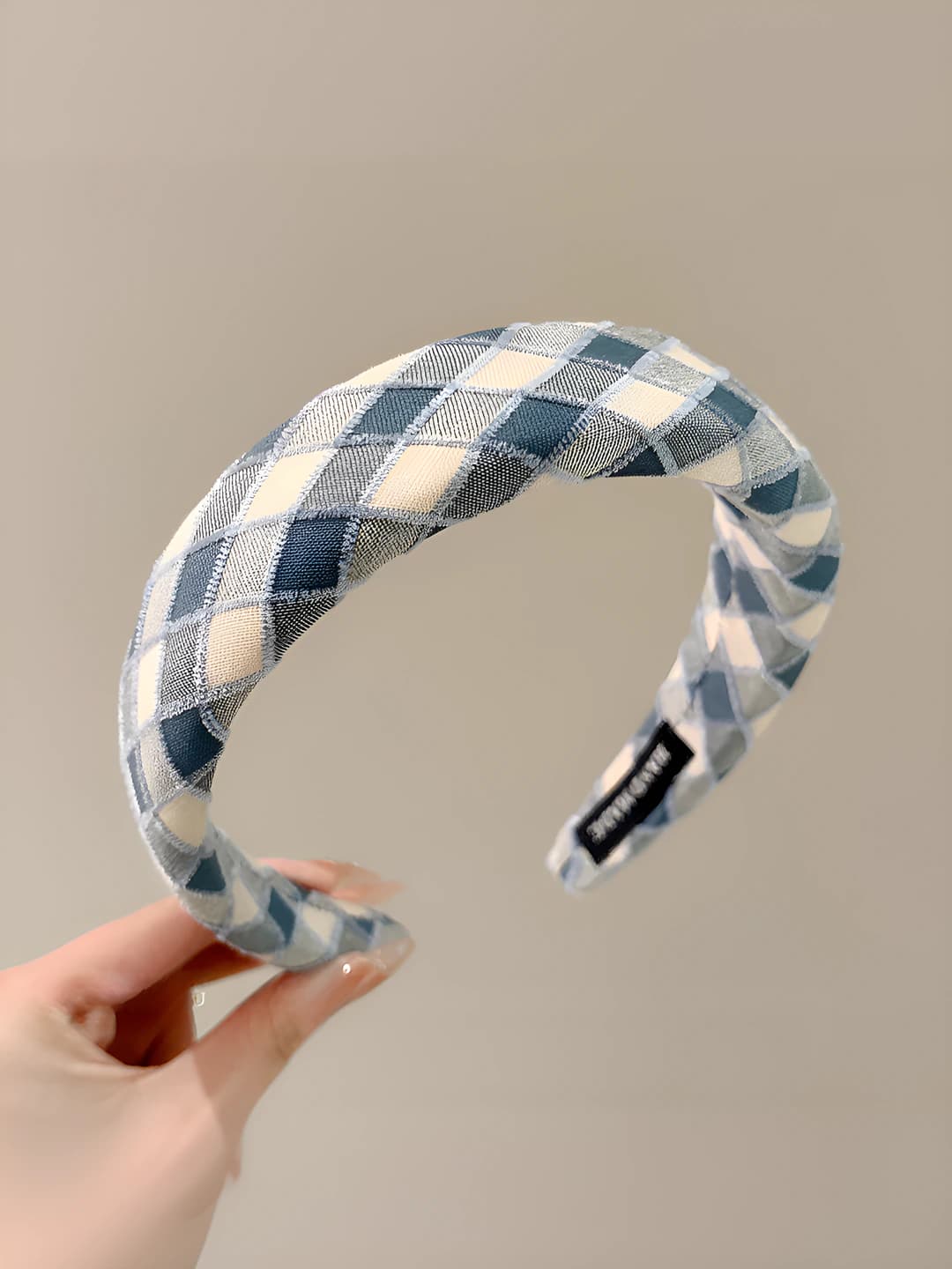 Blue plaid, 3 cm