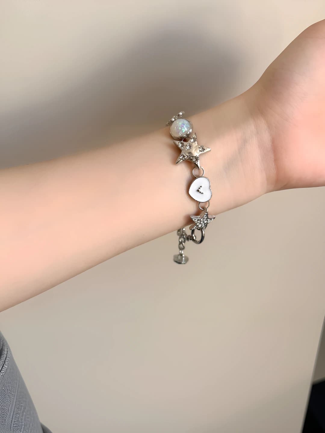 Star and heart bracelet