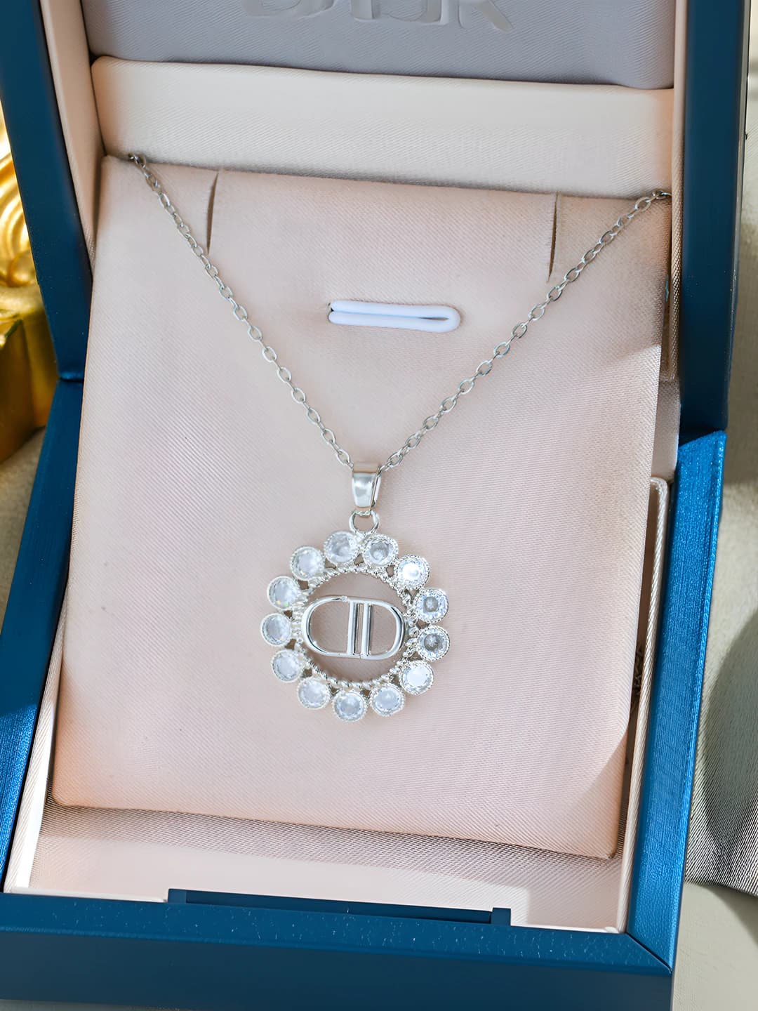 578 letter necklace-silver