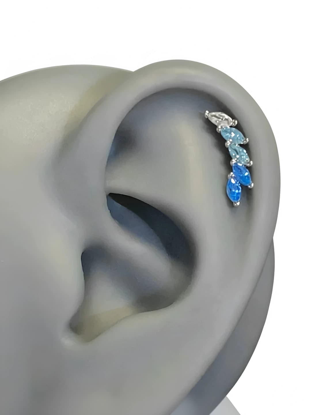 Золото, Градиент синий, 0.8*6mm