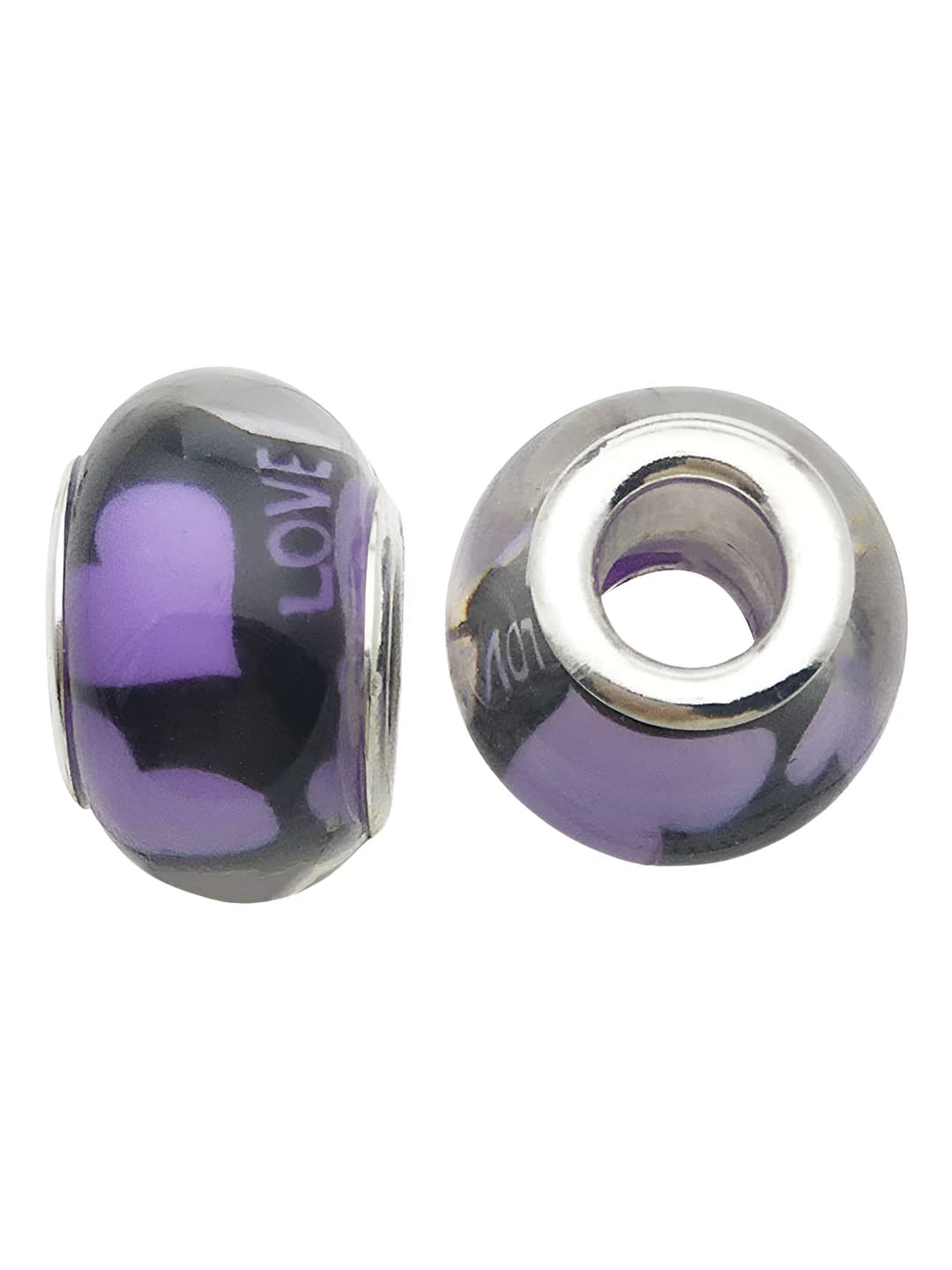 1 шт. Сердце любовь Пан Цзя, крупное отверстие 13mm-1g-отверстие 5mm