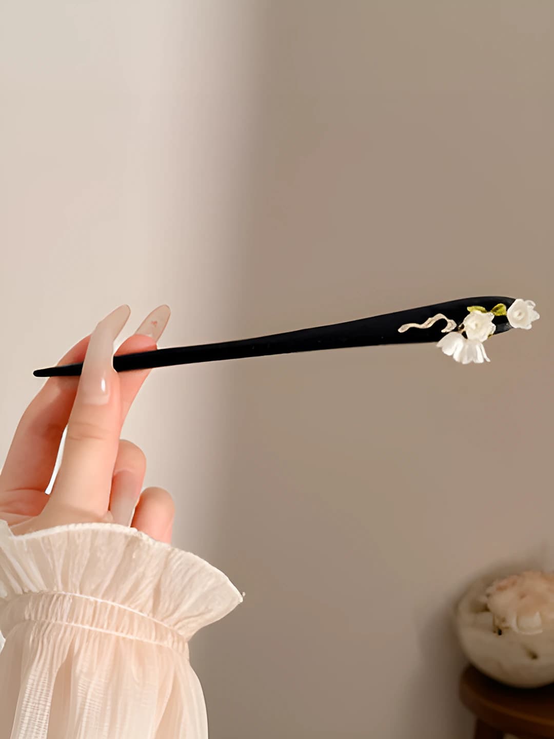 1# Lily of the valley hairpin, 18.2 cm