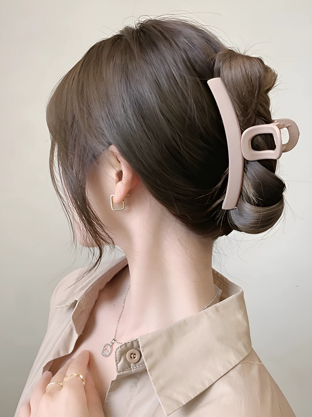 8# Маленькие прозрачные жемчужные зажимы 4*10