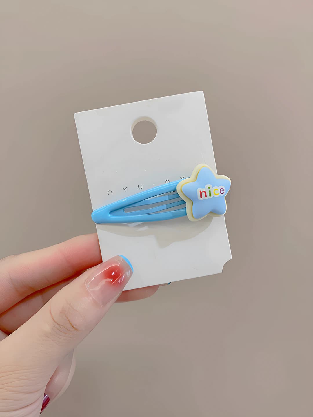 7# Letter blue star BB clip (5.5 cm)