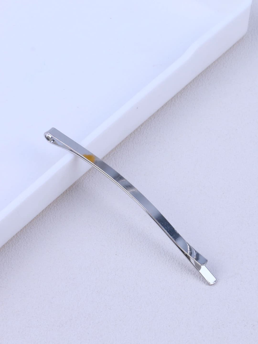 Серебряный прямой зажим 8.5cm большой