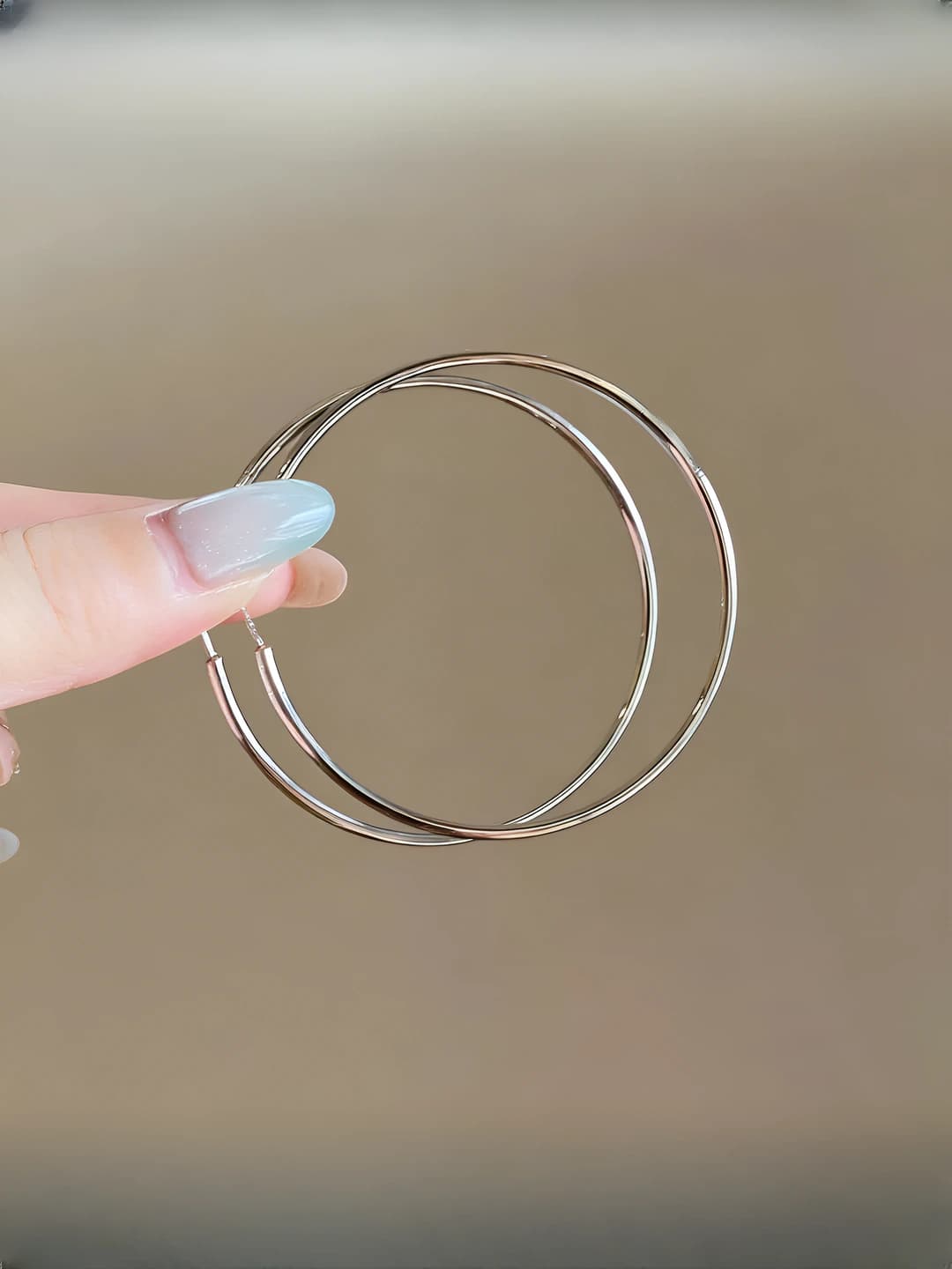 6cm серебряное тонкое кольцо