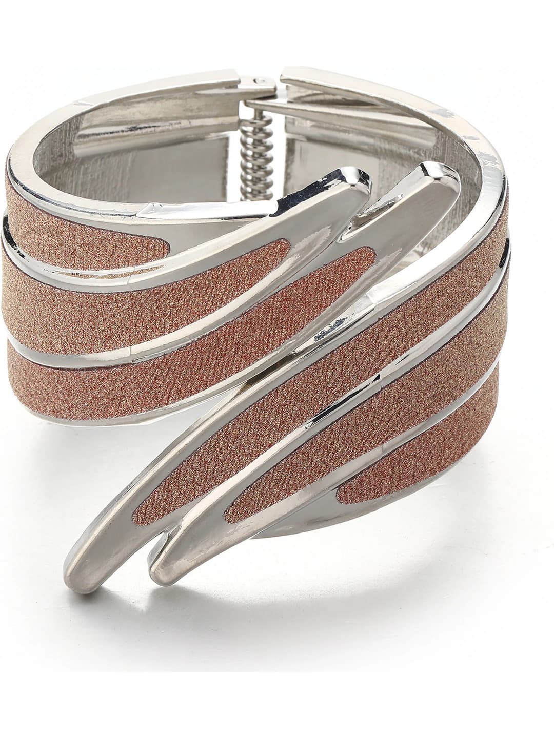 Silver base, red