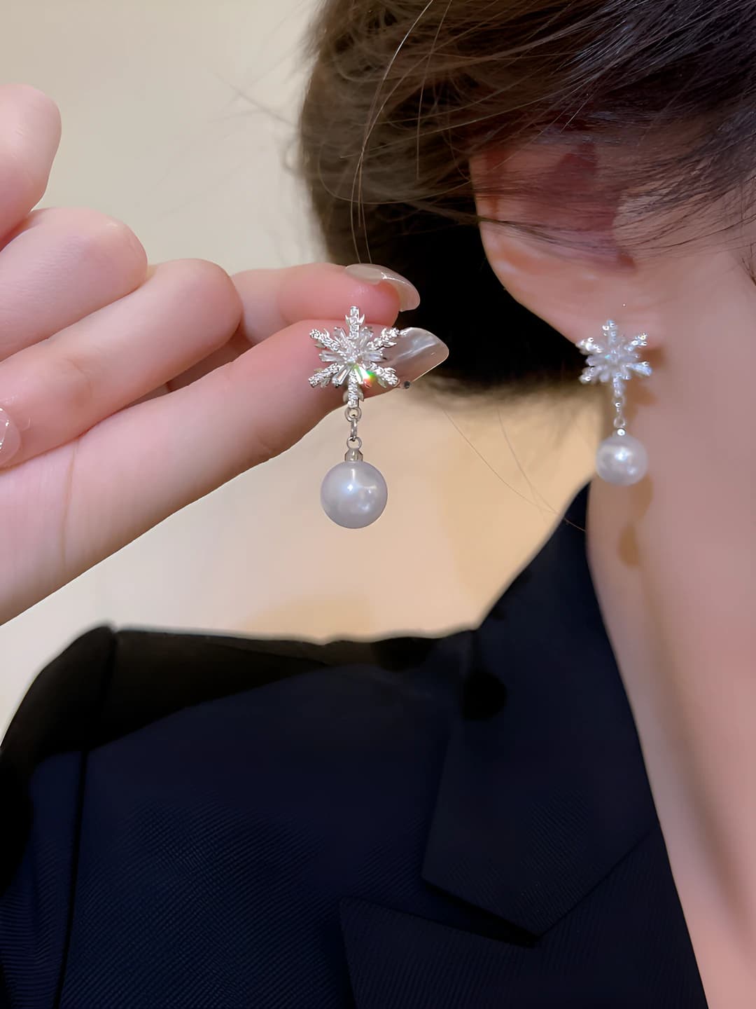 1# Zircon snowflake pearl