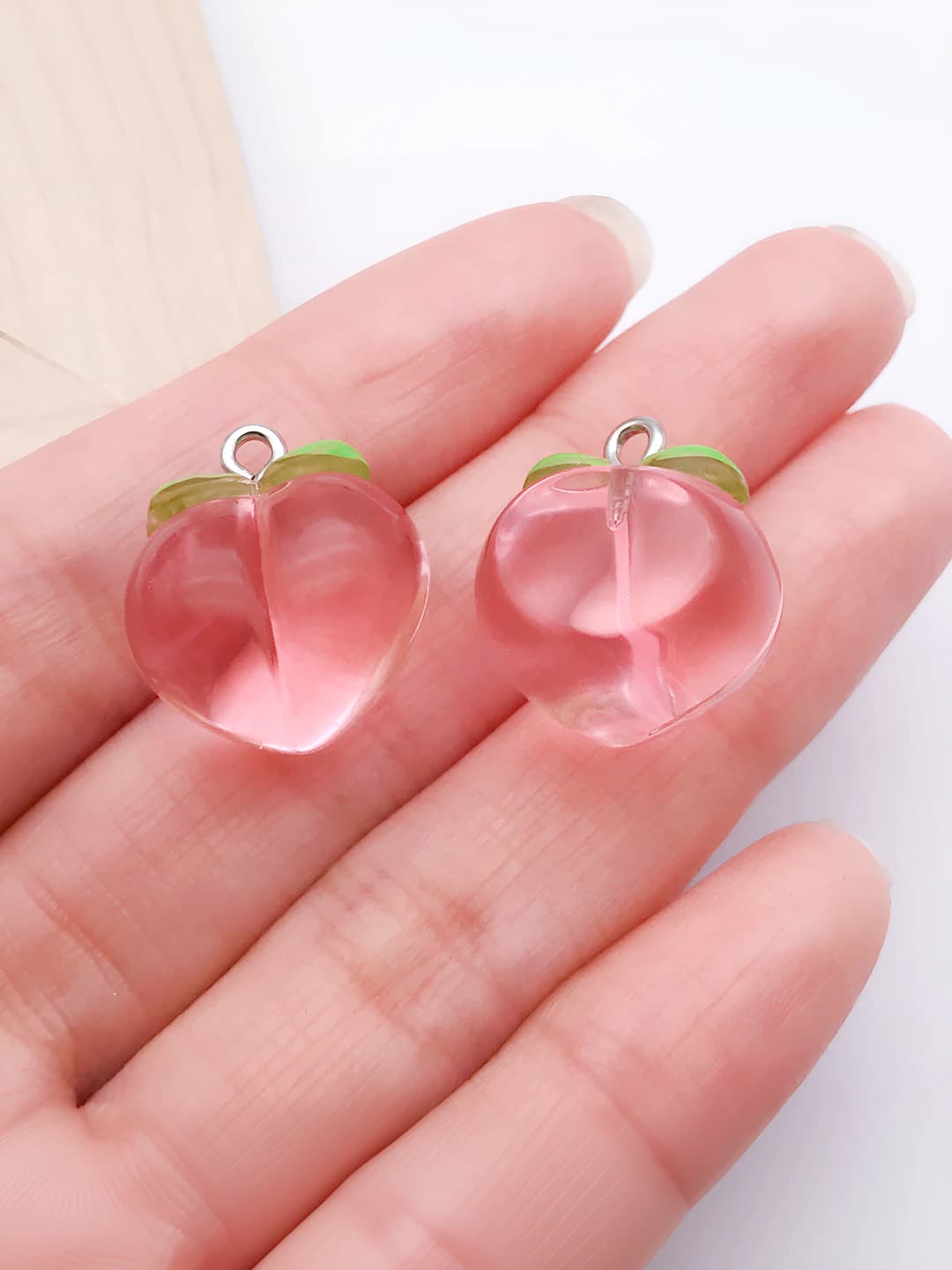 Pink peach, 21x17mm