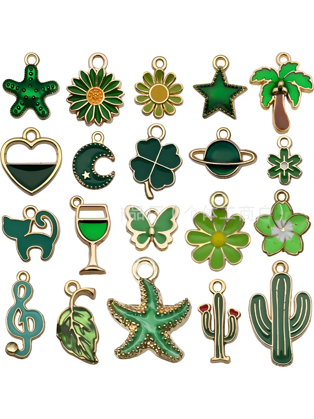 20 pcs mix, green, 16 g