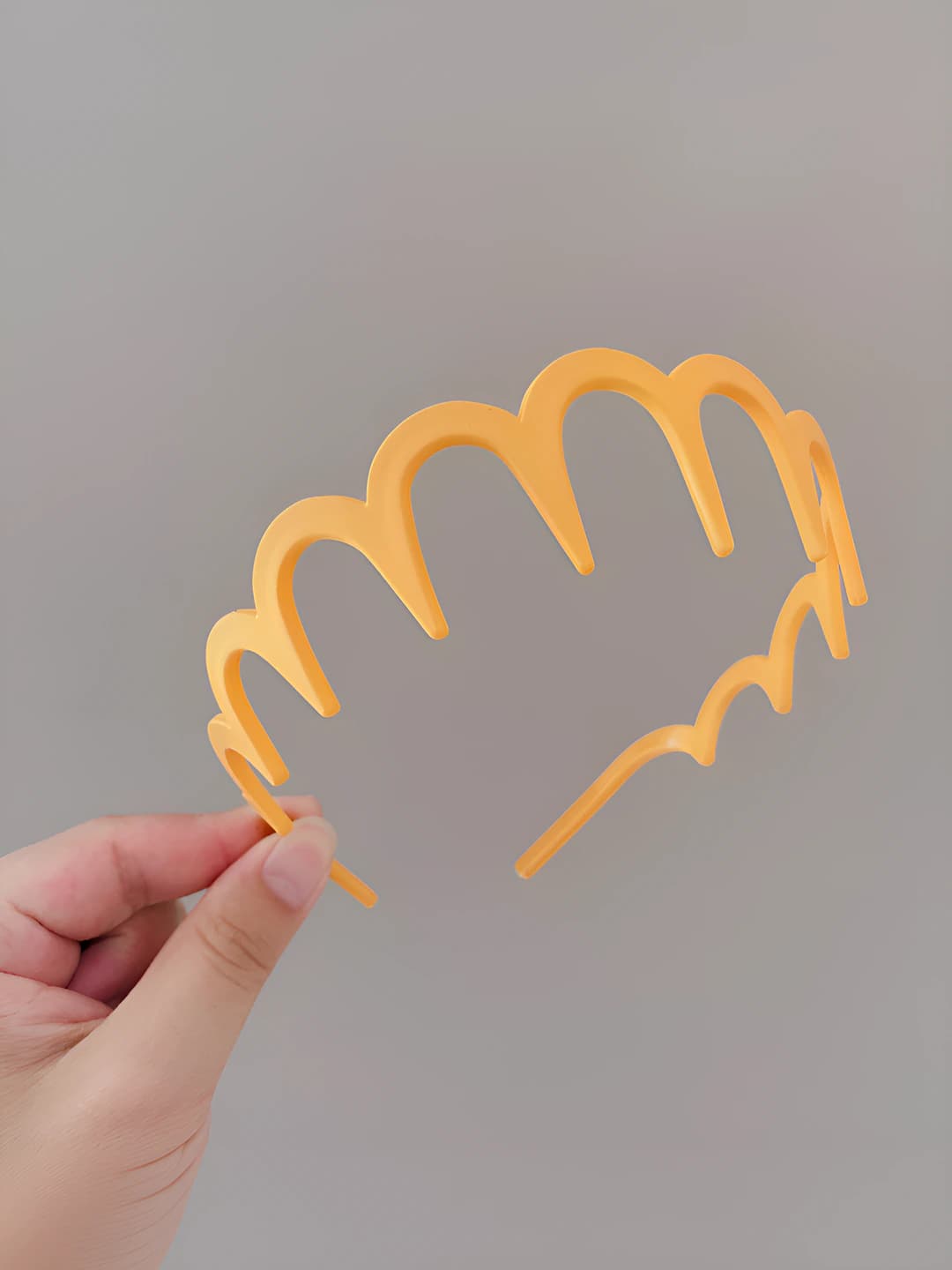 Matte bright yellow headband