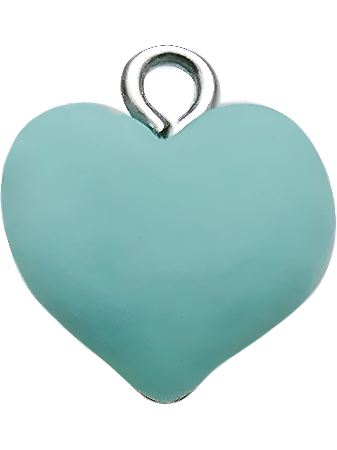 1 pc light blue heart 13x14mm