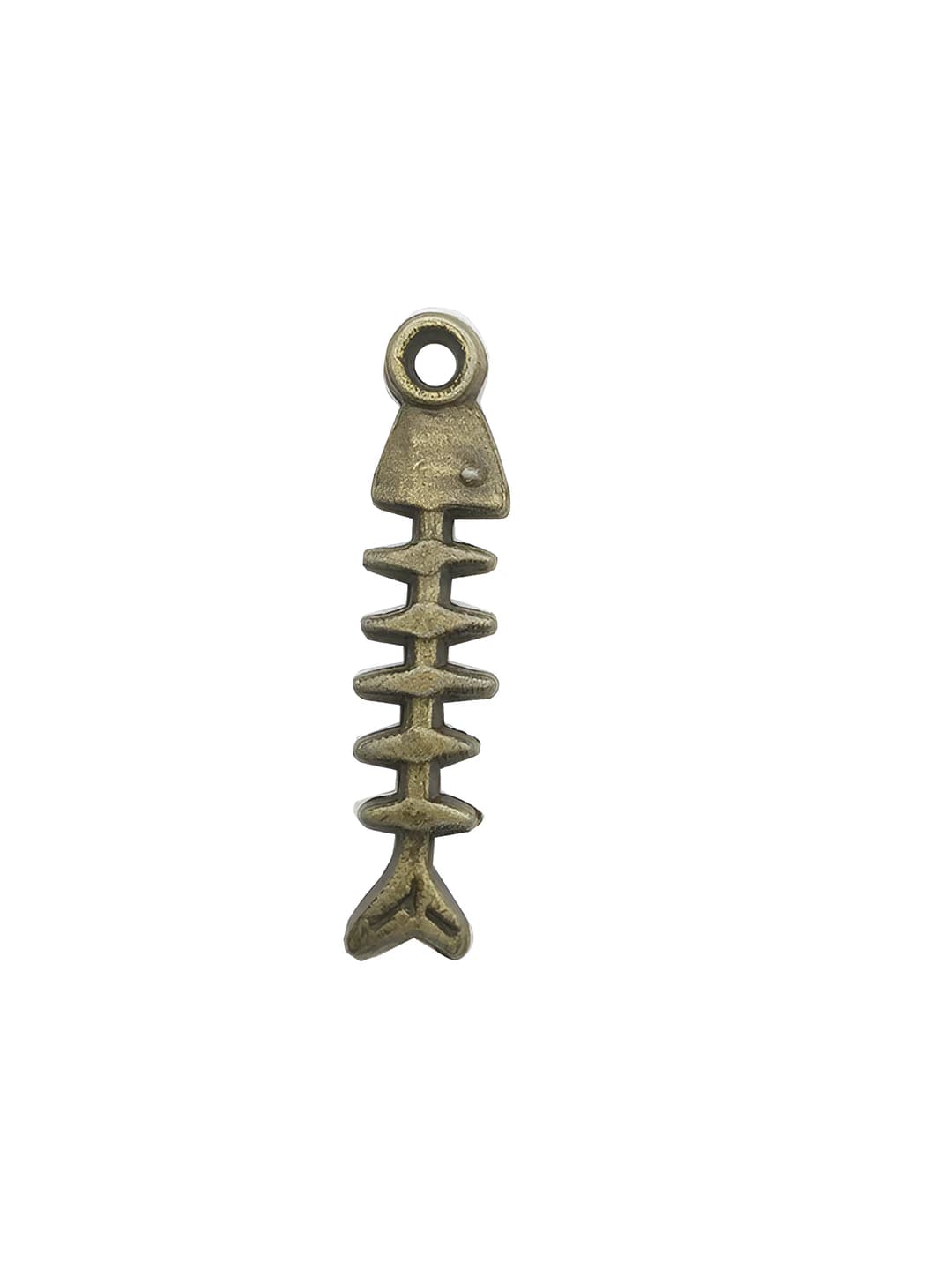 1 pc Antique teal ocean fish bone, 5x24mm, 0.5g