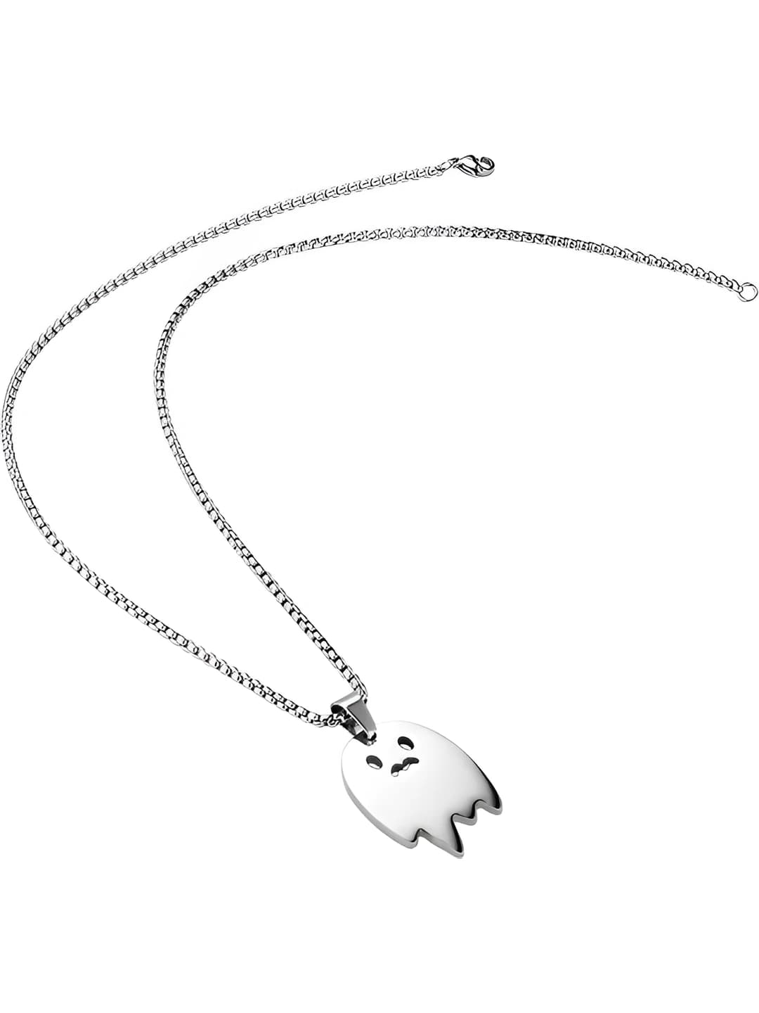 Ghost necklace - square pearl - 60CM