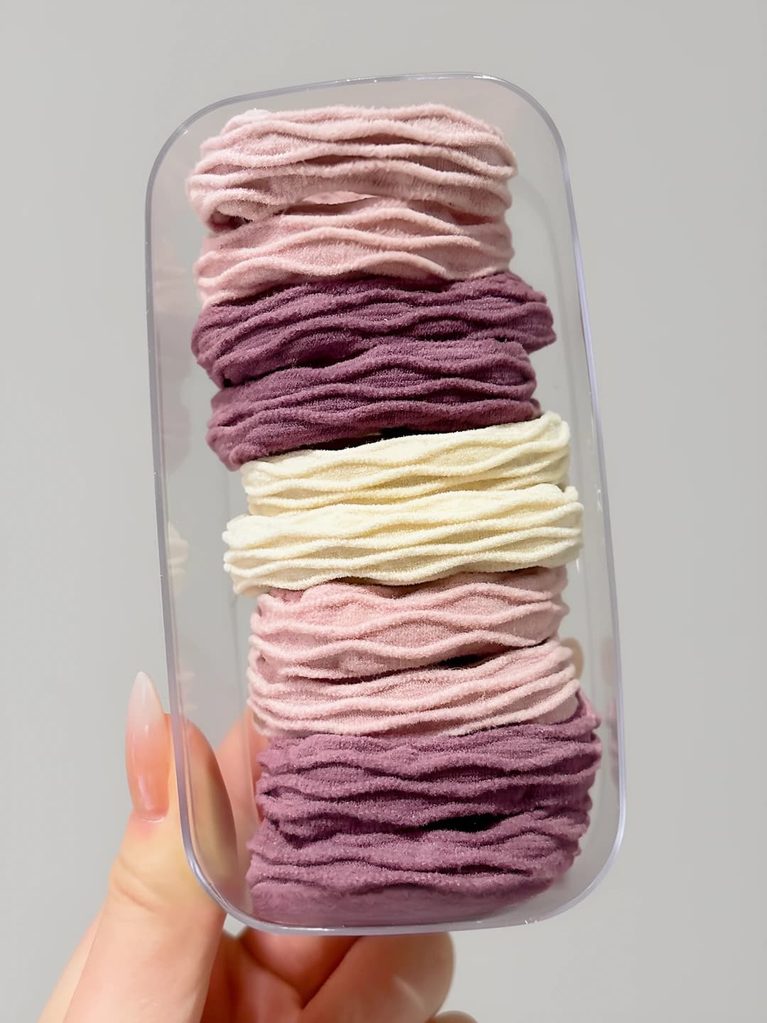 Taro purple - patterned, 10 pcs, oval, ~5 cm