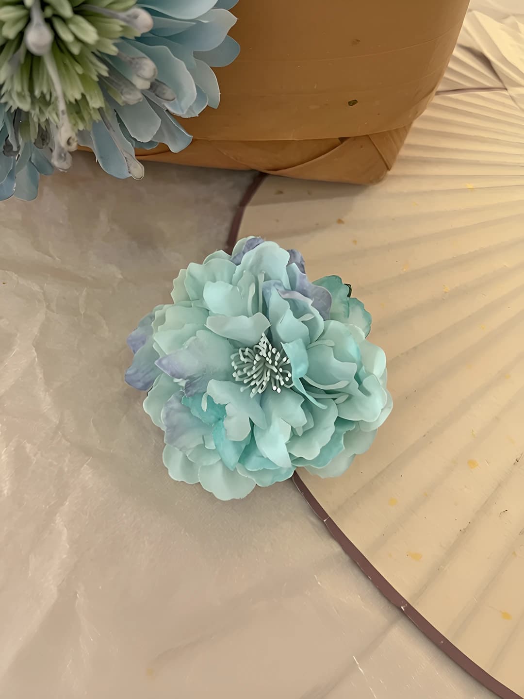 2# Blue-purple ombré camellia ~7 cm