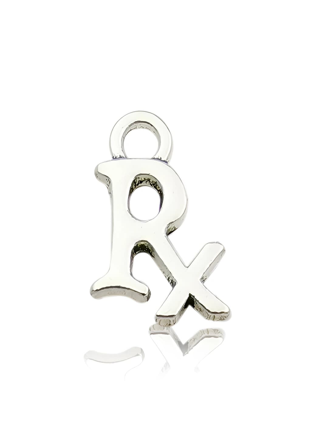 1 шт. старинное серебро буквы Rx, 9x14mm