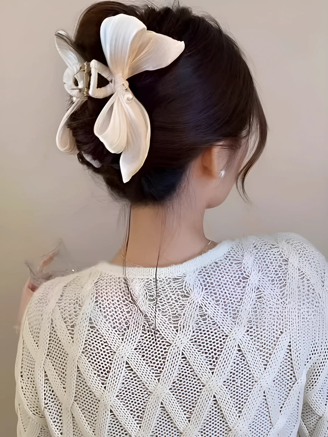 Off-white butterfly - 11 cm