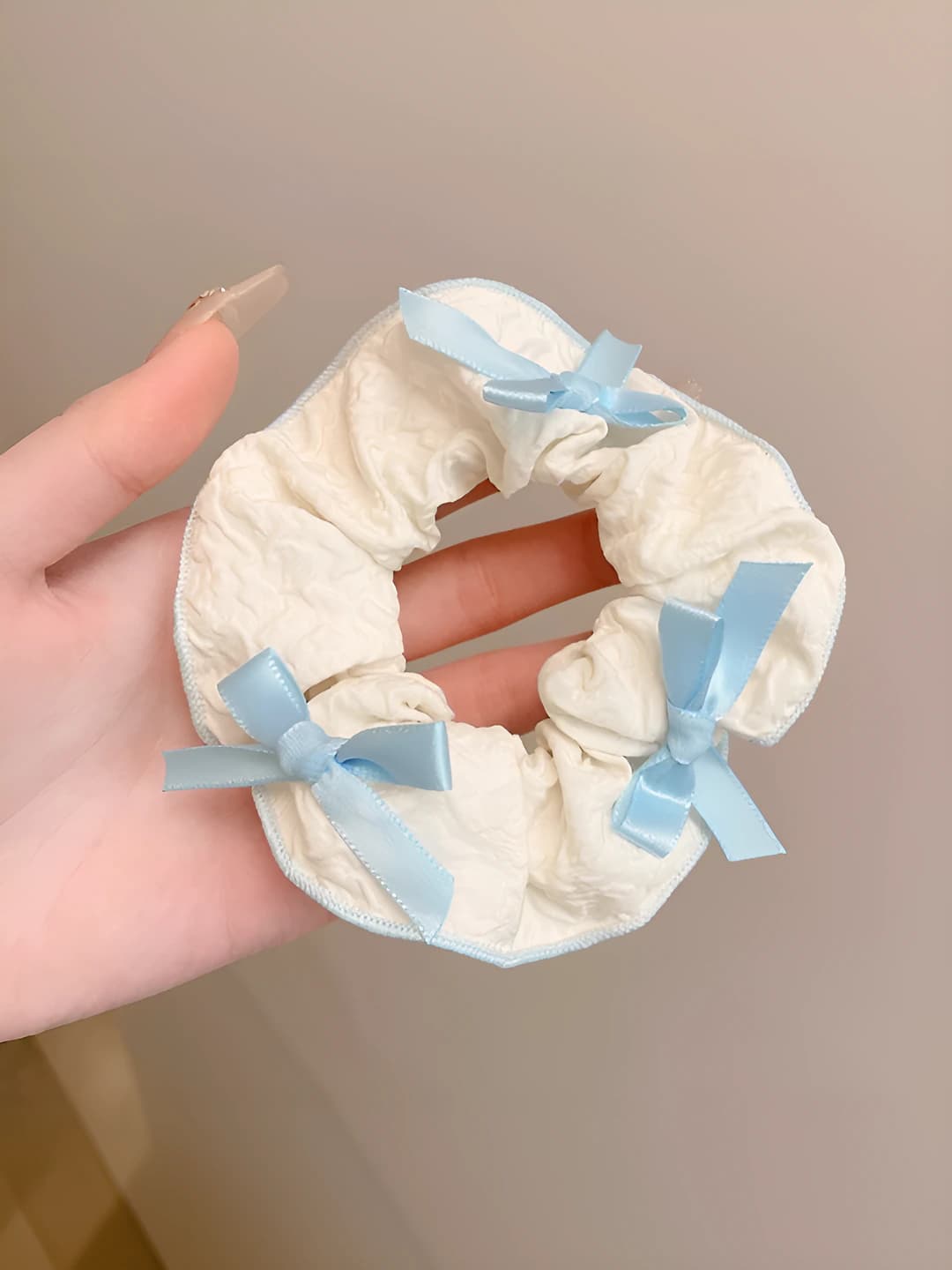 Women's hair ties: French style, sweet puff mesh, Japanese girl style, stretch hair scrunchies