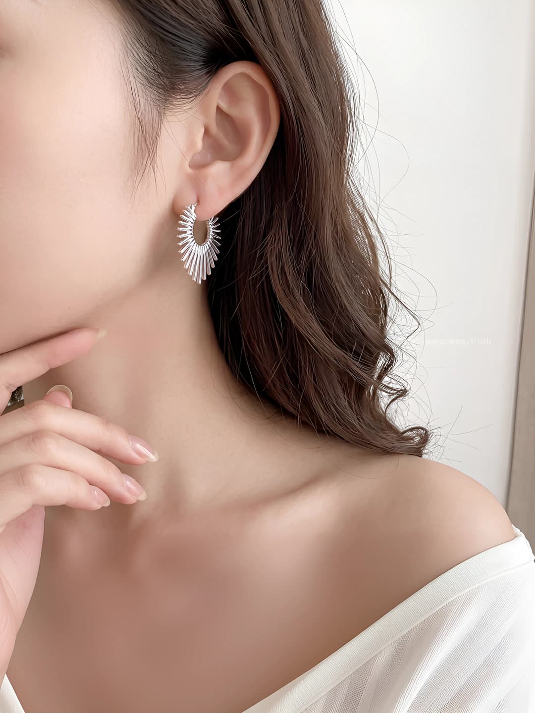 Серебряные серьги, сплав, 3.7 см
