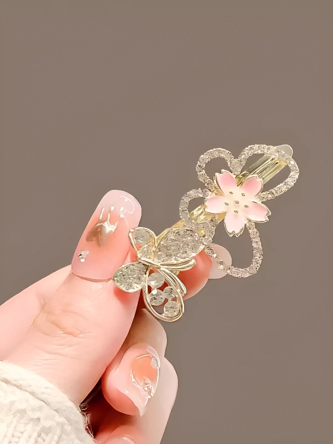 Sakura butterfly clip