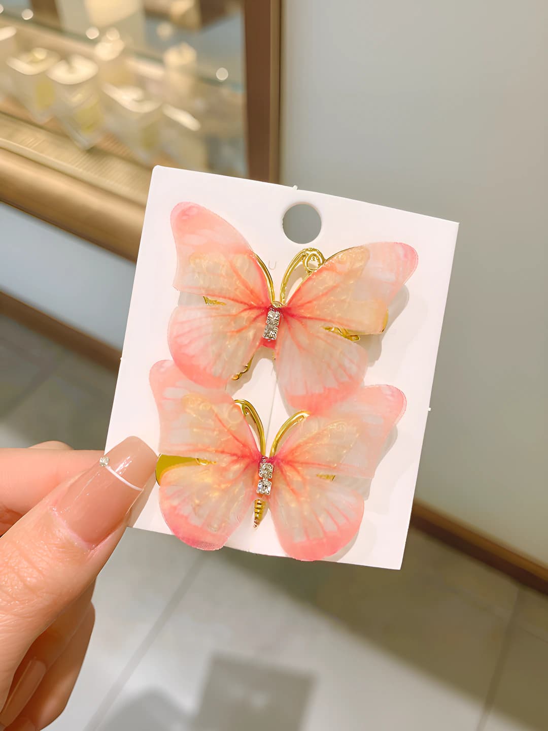 2# Pink butterfly pair