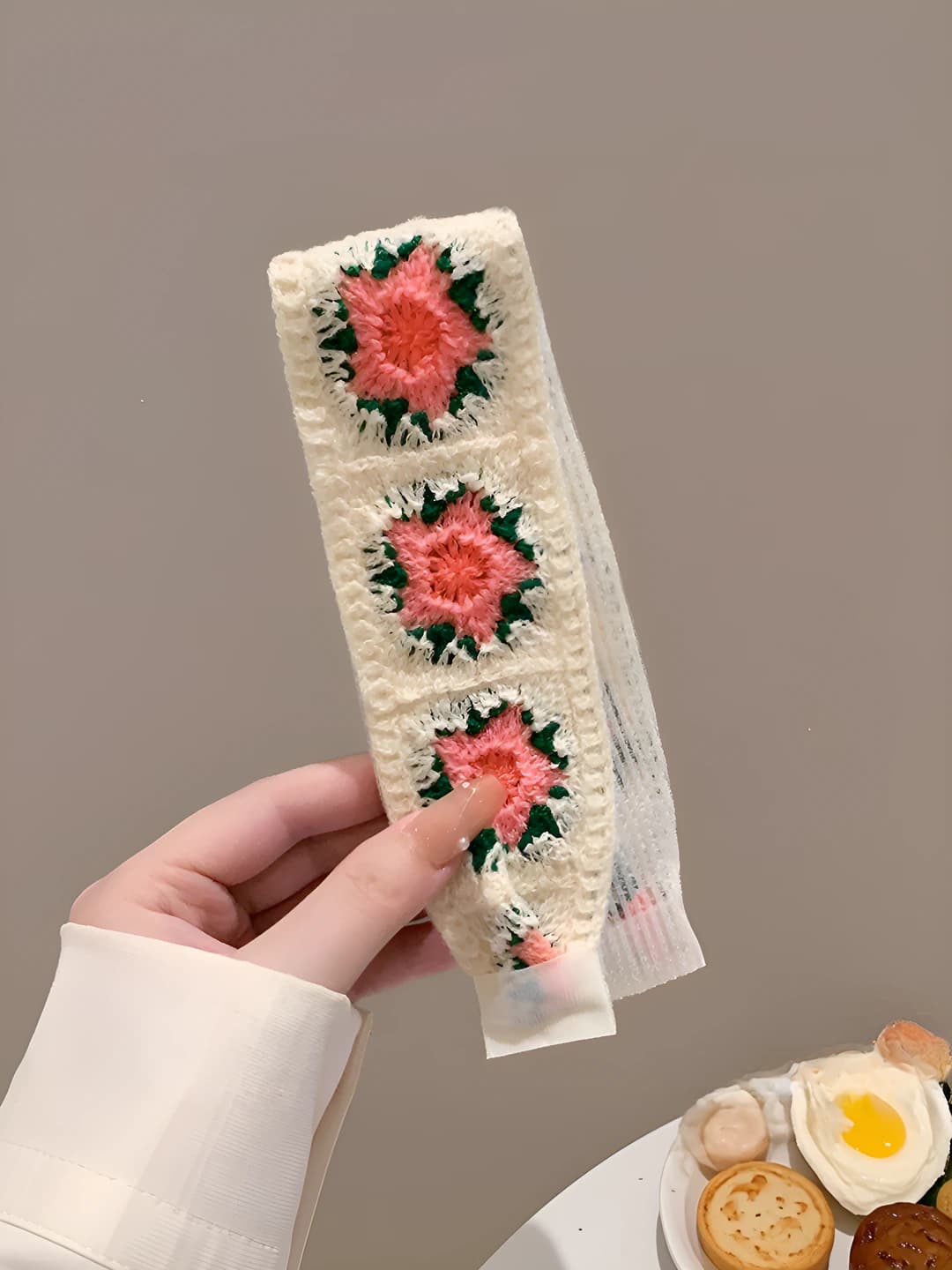 10# Бежевый розовый цветочный вариант 37.5 cm