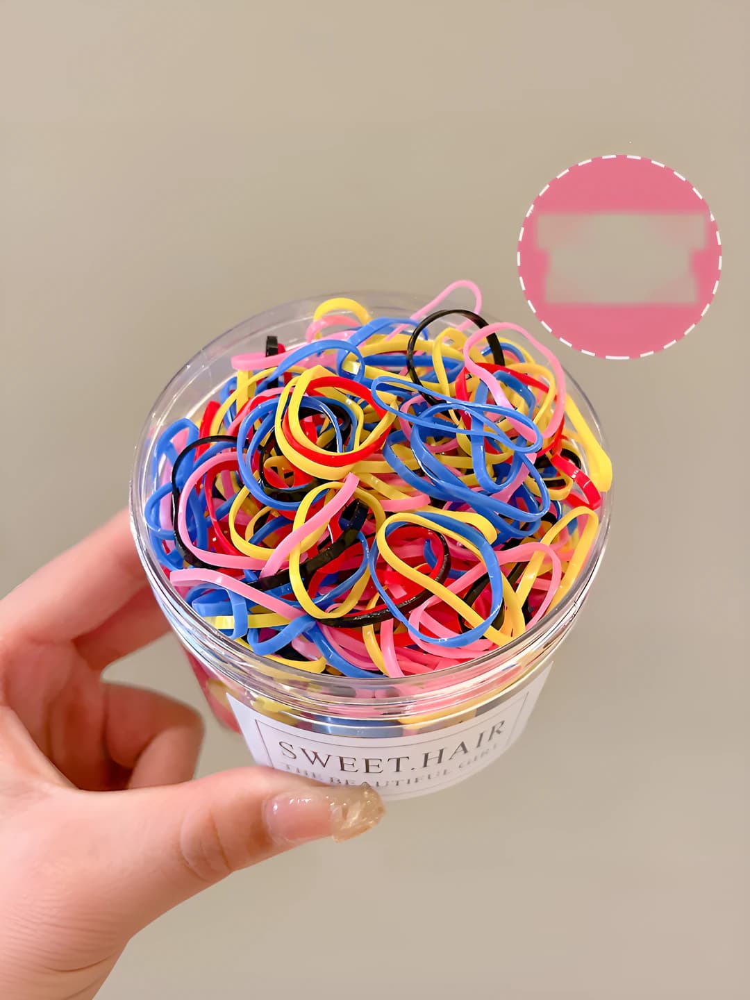 【49】Thick black 500 pcs in box 0.2cm
