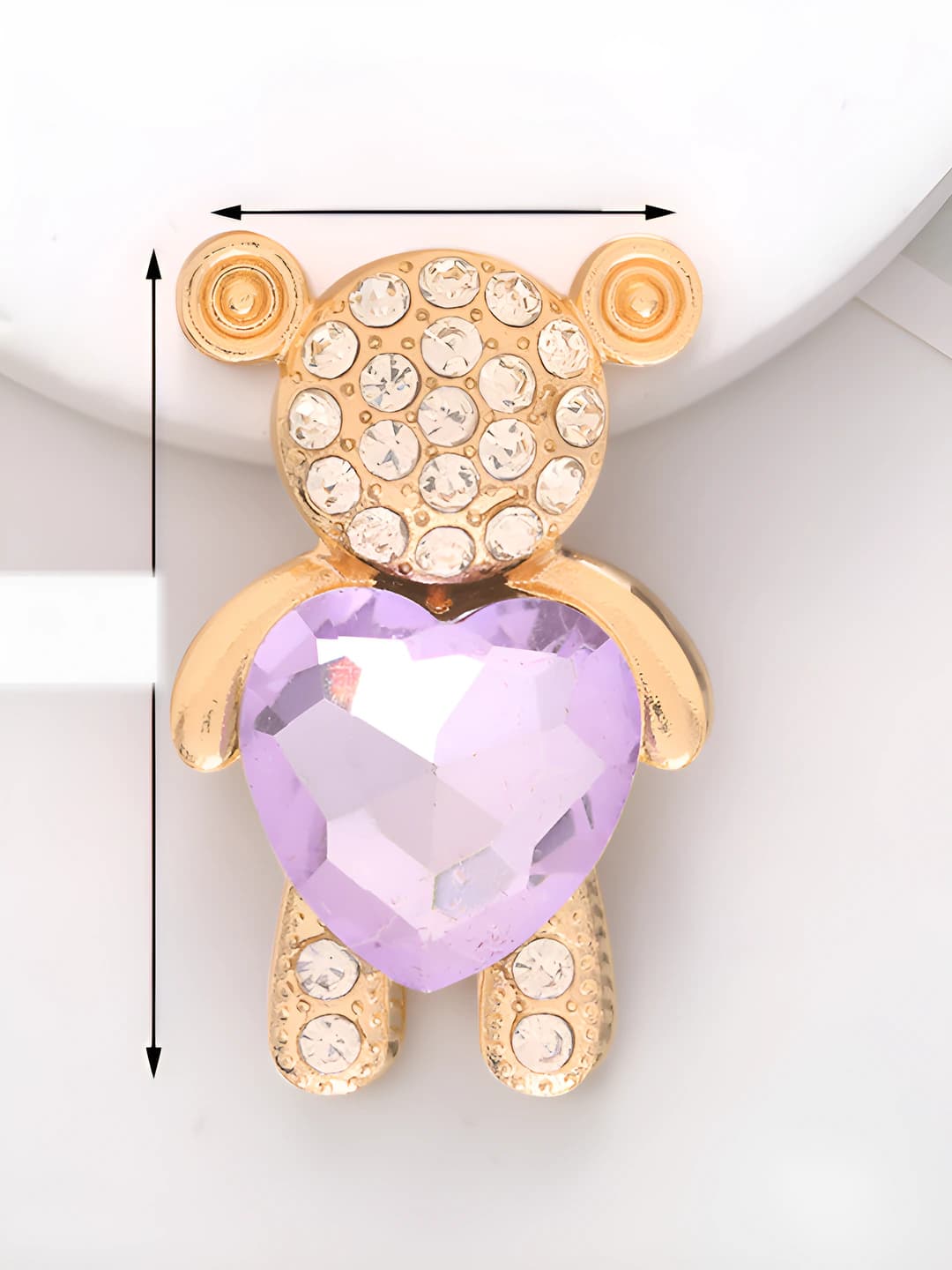 D1076 медведь с сердцем (фиолетовый)
