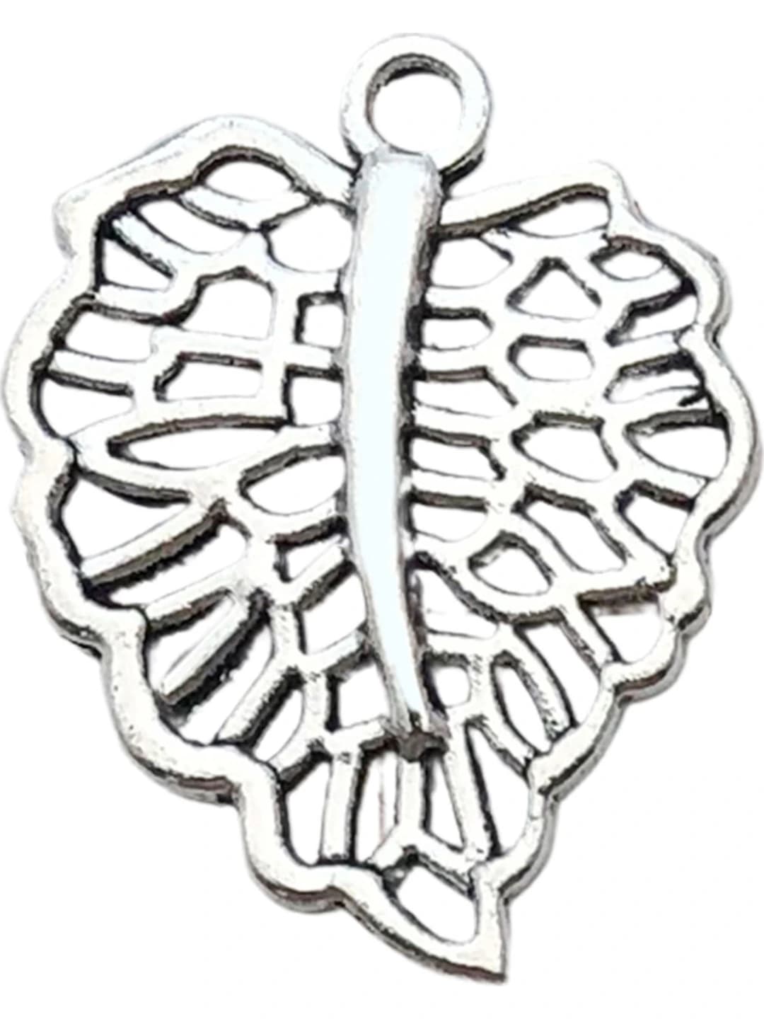 1 dona o'ymali barg 19×24mm-1.1g