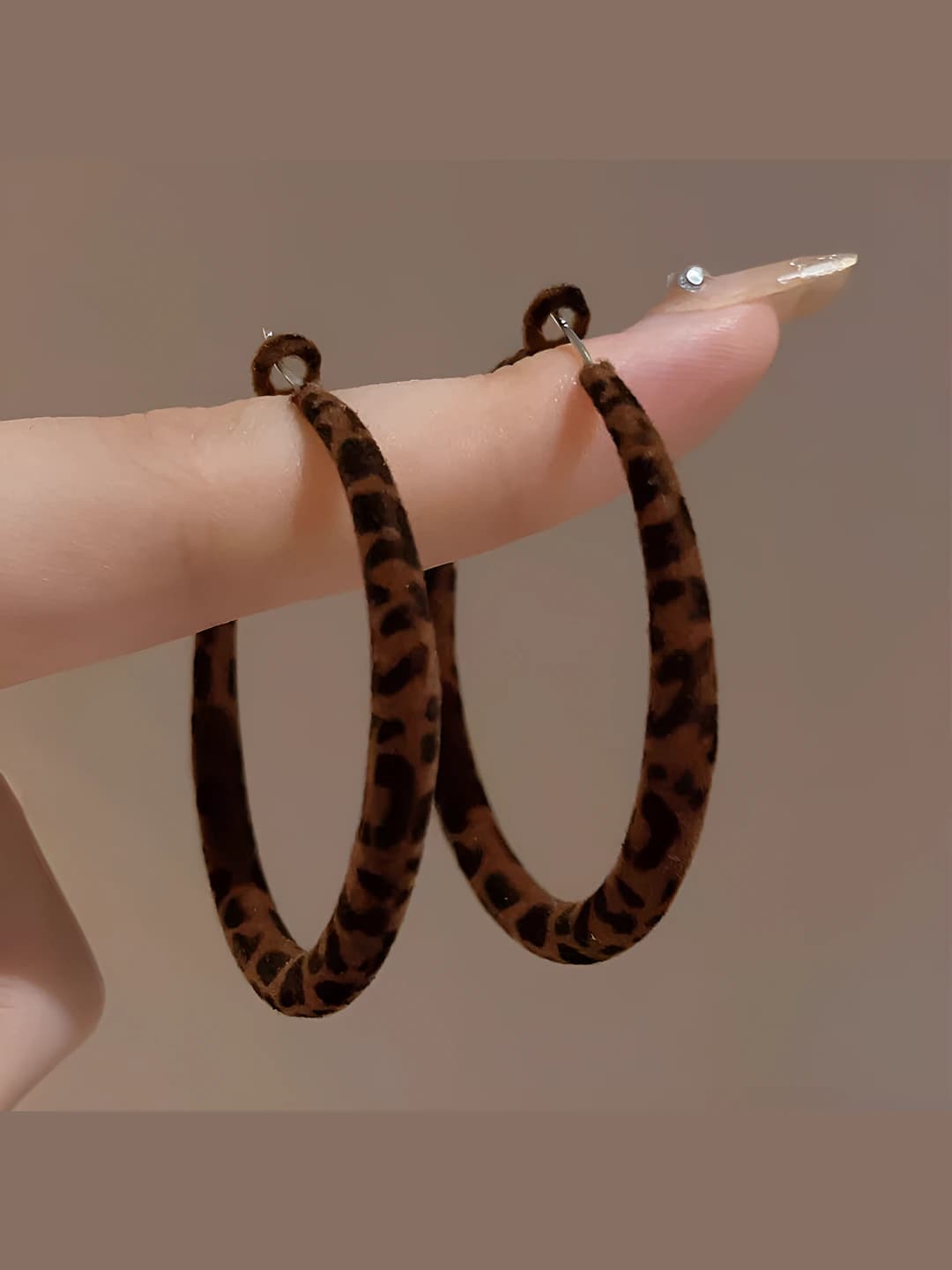 5# Серебряный штифт - Кофе - Круглый