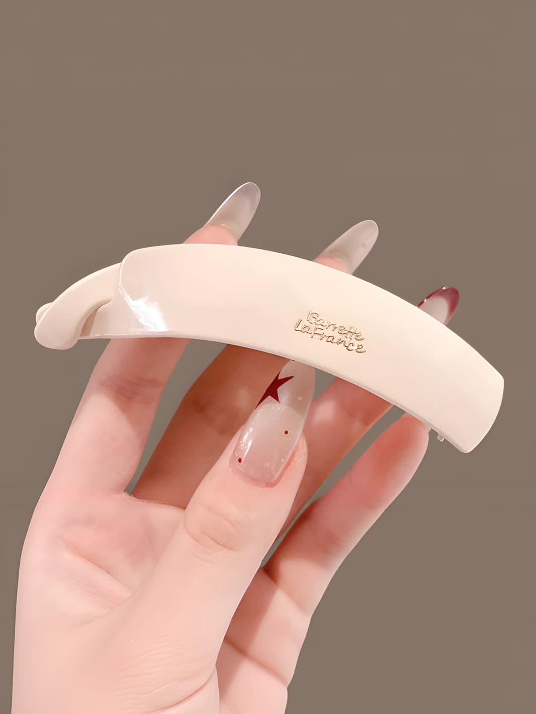 Beige, large, 9.5 cm