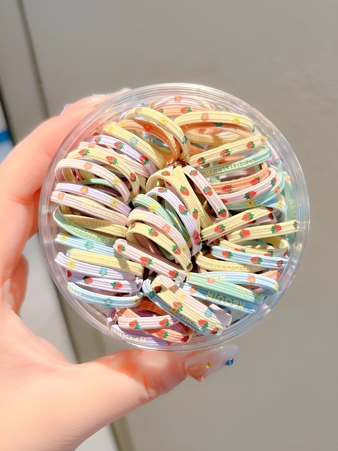 5# Multicolour print, small, 50 pcs, diameter 2 cm