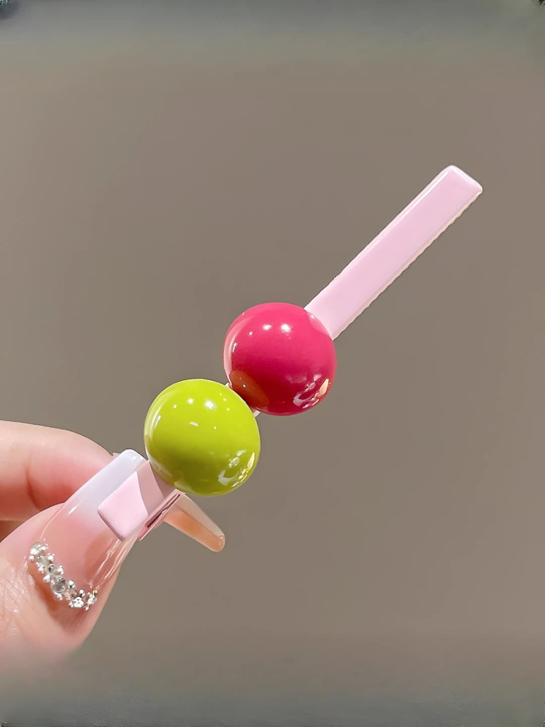 3# Pink hair clip ~8 cm