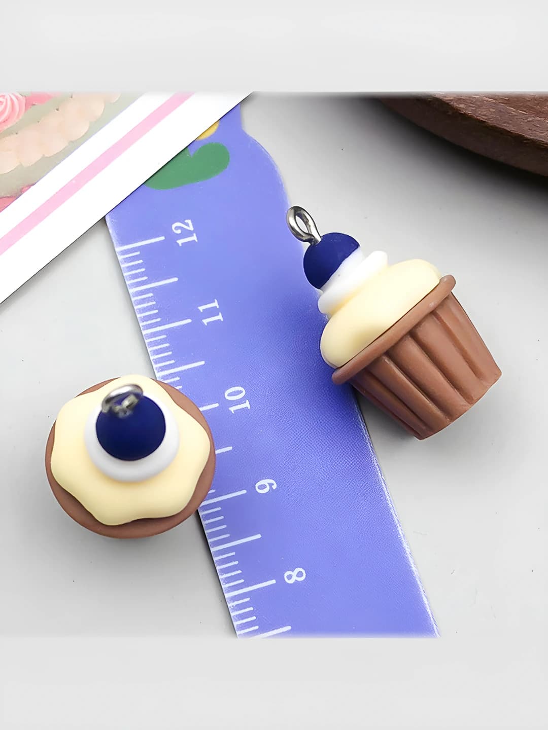 Коричневый кекс 27x17x17mm