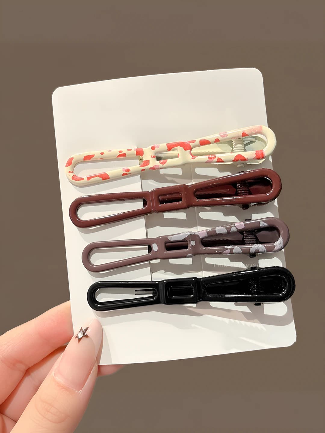 Barrette clip - 4-piece set